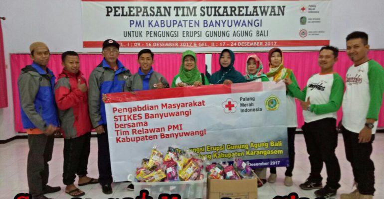 Stikes dan PMI Banyuwangi Gelar Pemeriksaan Kesehatan Gratis di Posko Gunung Agung Bali