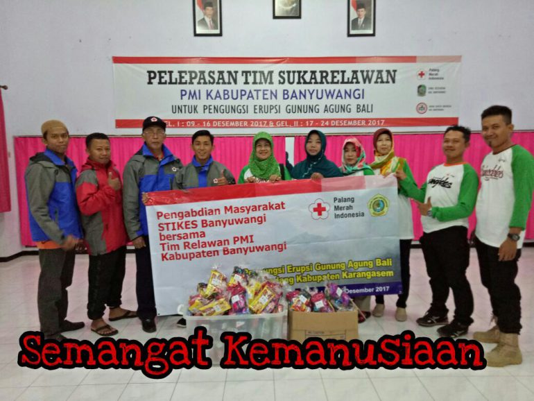 Stikes dan PMI Banyuwangi Gelar Pemeriksaan Kesehatan Gratis di Posko Gunung Agung Bali