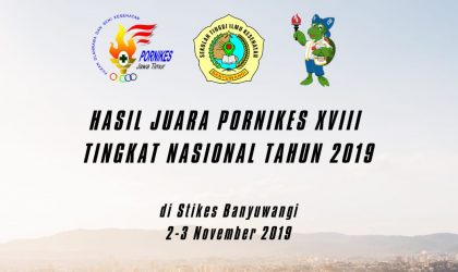 HASIL JUARA PORNIKES XVIII TINGKAT NASIONAL TAHUN 2019