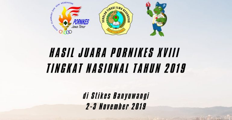 HASIL JUARA PORNIKES XVIII TINGKAT NASIONAL TAHUN 2019