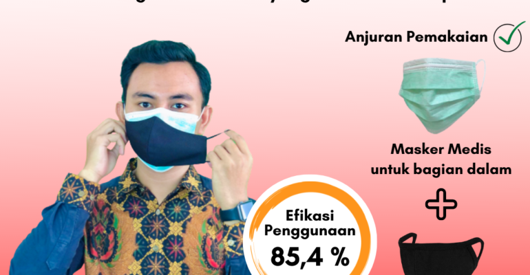 Gunakan Masker Ganda, Salah Satu Tips Cegah Covid 19