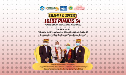 Tim PKM Stikes Banyuwangi Lolos PIMNAS 34