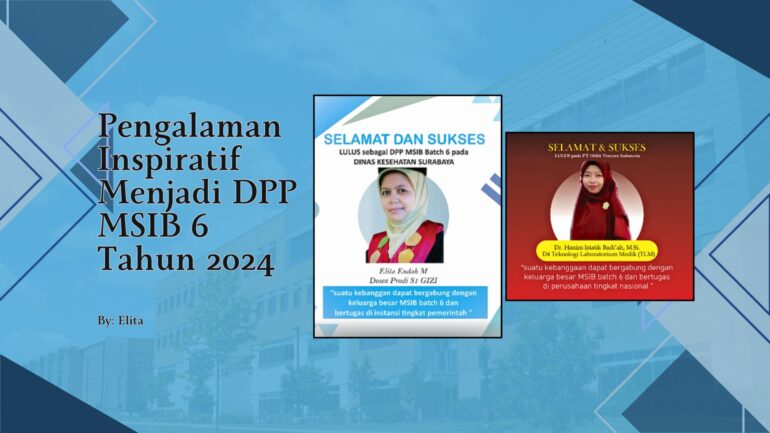 Pengalaman Inspiratif Menjadi DPP MSIB 6 Tahun 2024 By Elita