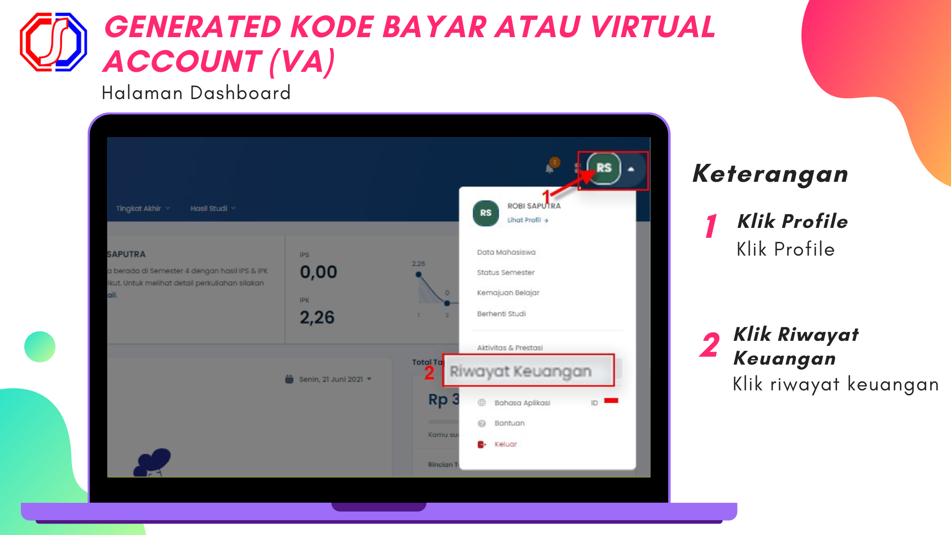 Generated Kode Virtual Account (VA) Sevimapay