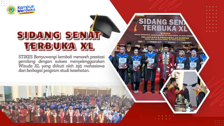 Cetak 195 Profesional Kesehatan, STIKES Banyuwangi Sukses Selenggarakan Wisuda XL