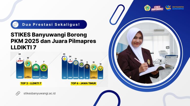 Dua Prestasi Sekaligus! STIKES Banyuwangi Borong PKM 2025 dan Juara Pilmapres LLDIKTI 7